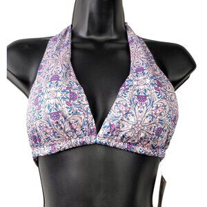 Eberjey Marimar Lennon Halter Bikini Top Floral Multi Small